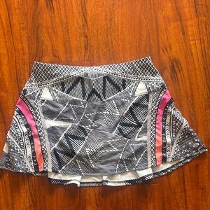 Lucky in Love Black and Pink Mini Skirt